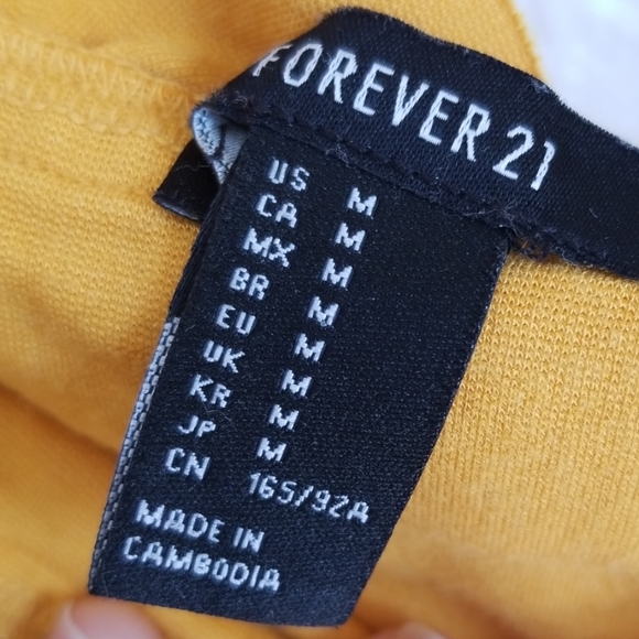 Forever 21 Sz M Cropped Off Shoulder Top - Picture 2 of 3